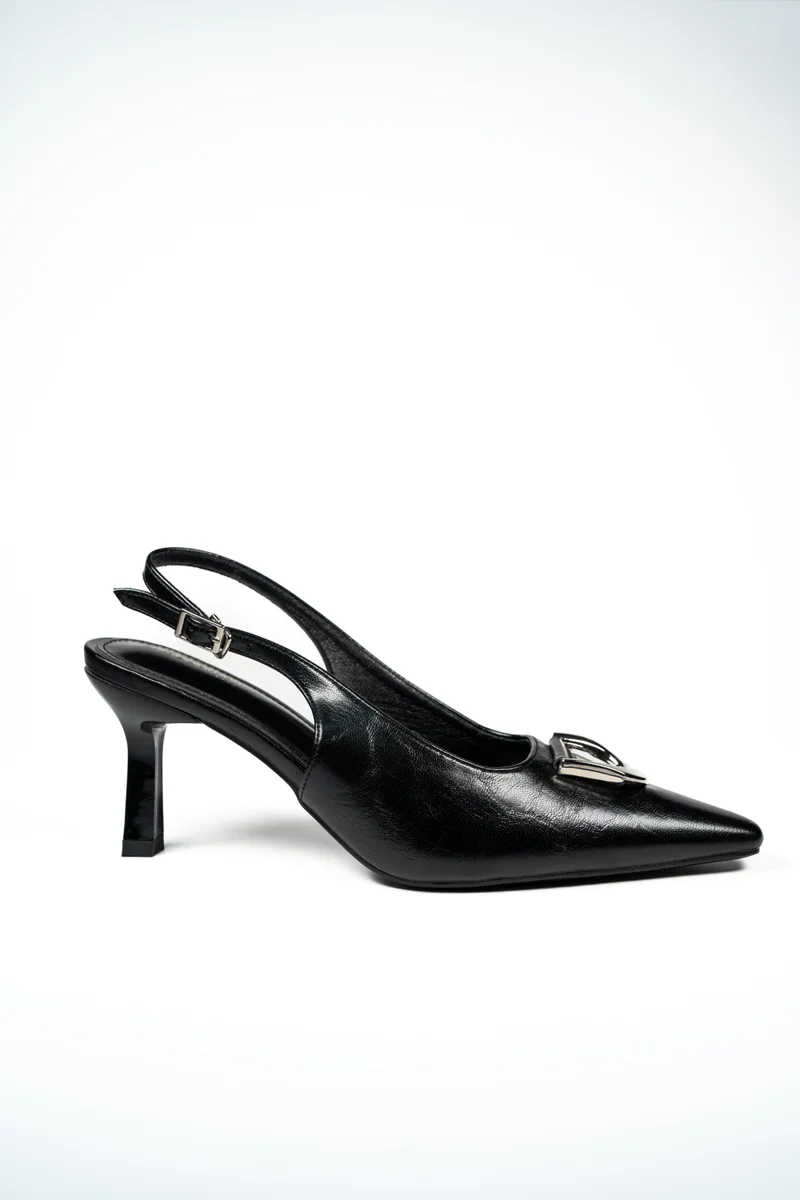 جيومني جيومني بغل الكعب المتوسط للنساء – كعب أنيق بدون ظهر للمكتب، للحفلات والملابس اليومية